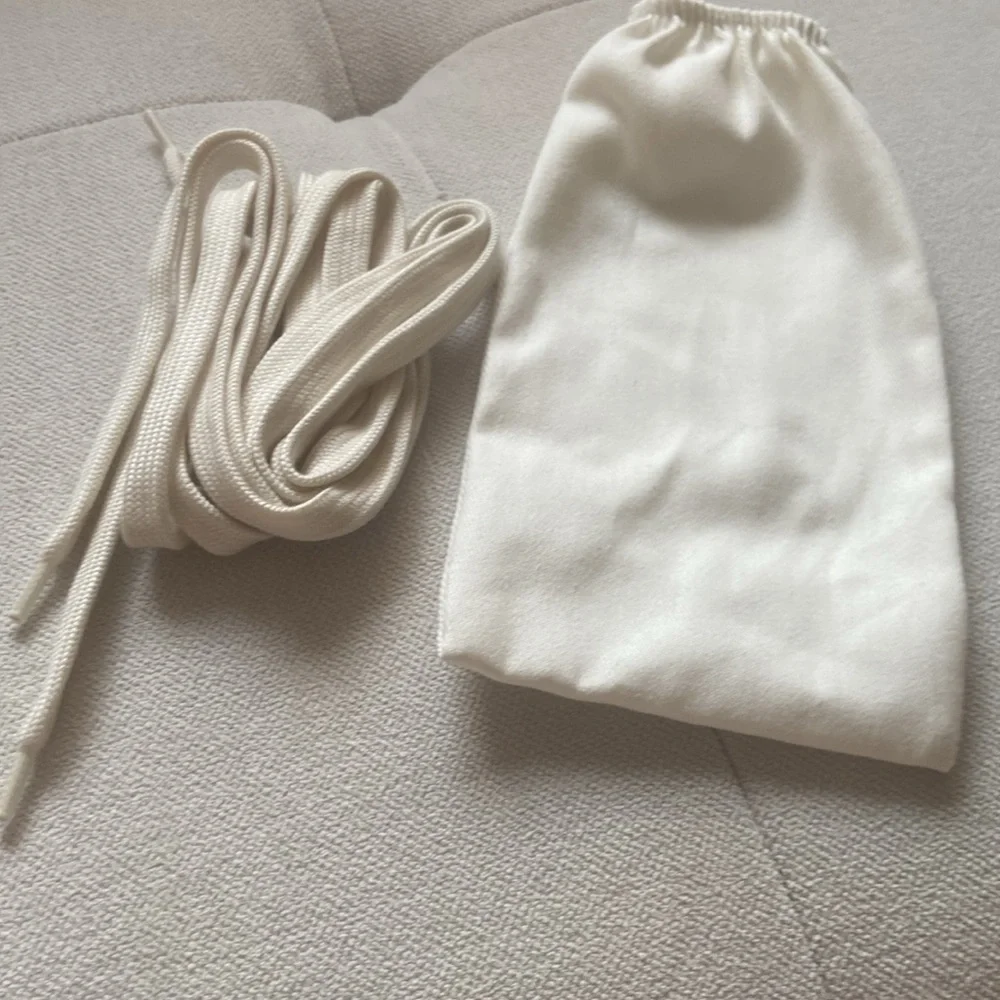 Salvatore Ferragamo Off White Shoe Accessories Set (Laces & Bag)